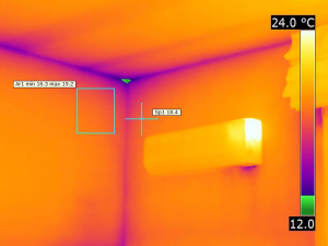 termografia eseguita a Genova dopo la coibentazione